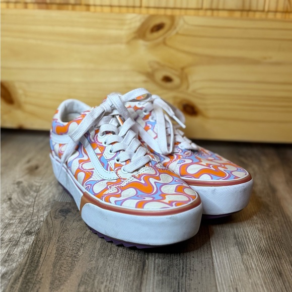 Vans Women's Multicolor Psychedelic Sneakers - Picture 2 of 4